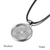 5 buc/lot 25mm Cabochon Base Tavă Rame Blank și Snur de Ceară pentru Setarea Colierului Cabochon Baza DIY Bijuterii Produse