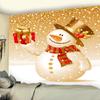 Winter Christmas Snowman Print Pattern Tapestry Home Decor Christmas Tapestry Living Room Wall Decor Backdrop Tapisserie De Noël