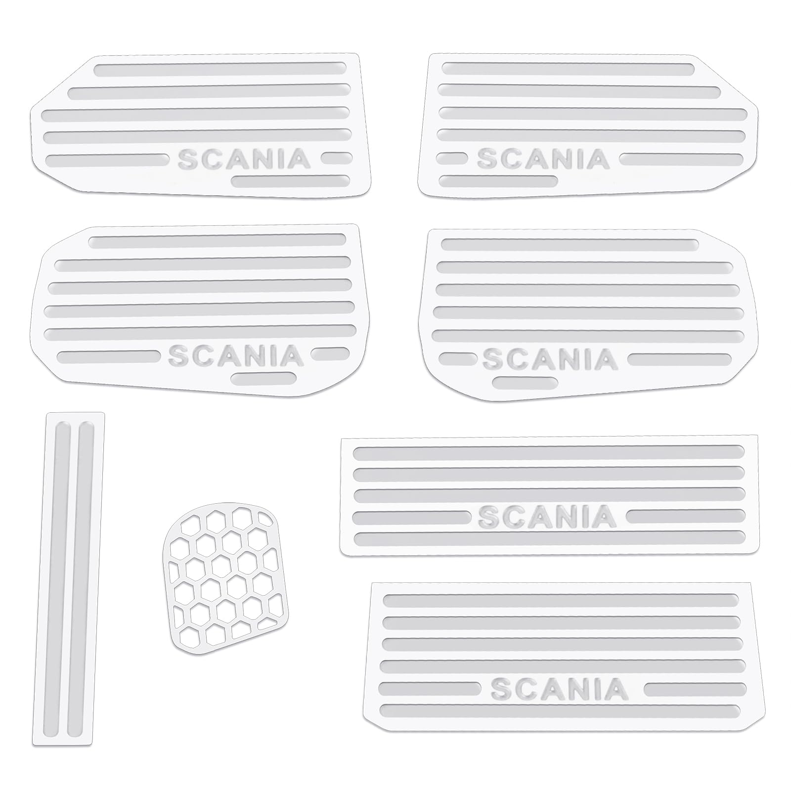 

TRZX Metal Foot Pedals Upgrade Parts for 1/14 Scale Tamiya 56368 Scania 770S 6x4 and 56371 Scania 770S 8x4 RC Tractor Truck Cars