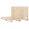 Solid Wood Bed with Headboard 140 x 200 cm Pine