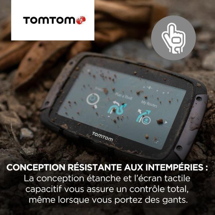 TomTom GPS Moto RIDER 550 - 4,3 Zoll, Weltkarte, TomTom Traffic, Gefahrenzonen-Warnungen, Freisprechanruf