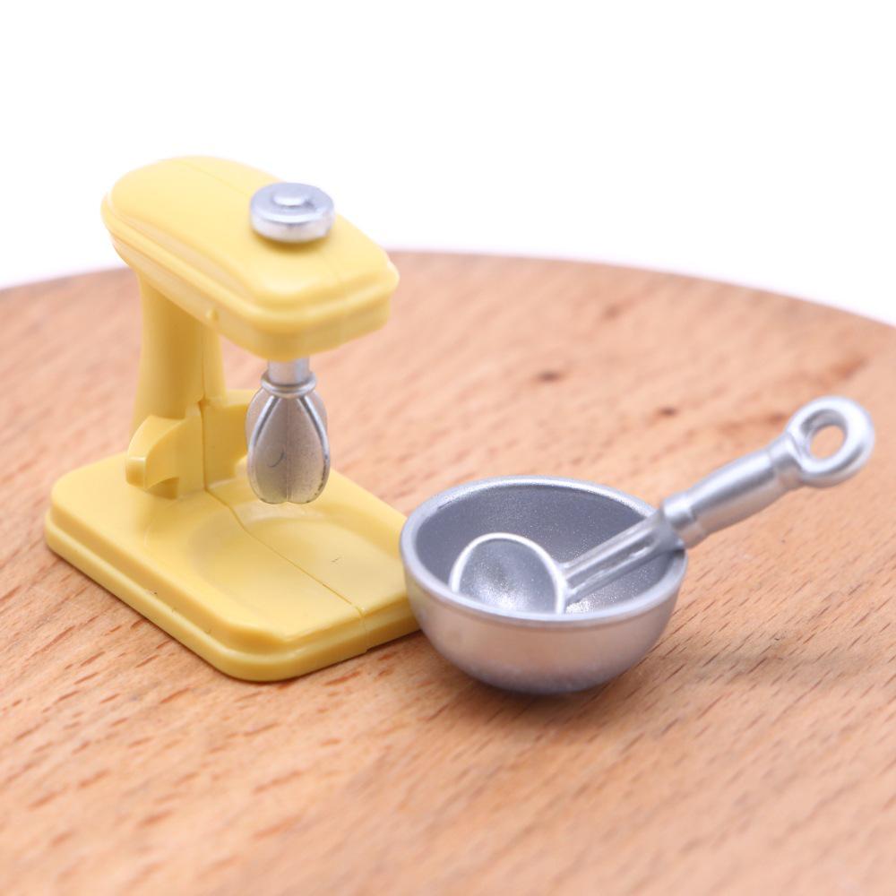 Miniature Dollhouse Blender Kitchen Play Prop жёлтый