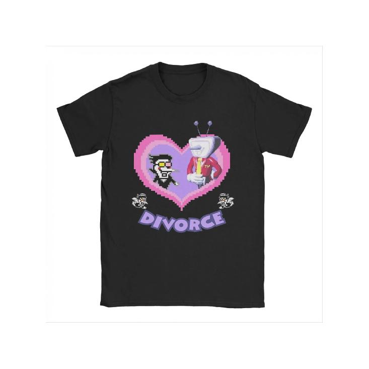 Men' & Women' I Love My Girlfriend Mr Tenna T-Shirt - Deltarune Game Spamton Harajuku Tee, Anime Couple Shirt With Hot Transfer Print, Short Sleeve