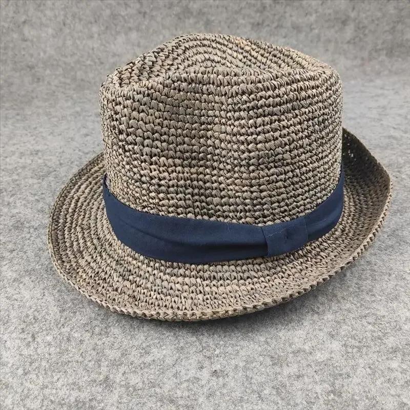 XL Large Size 61cm Panama Straw Hat for Woman and Man Foldable Straw Woven Sun Hat UPF 50+ Uv Sun Protection Shading Summer Hat