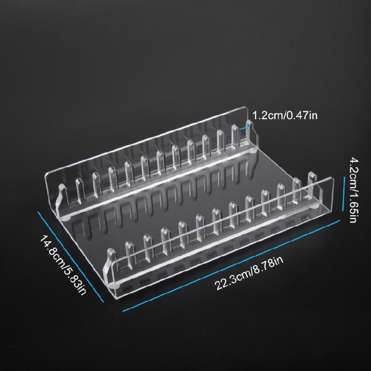 Acrylic CDs Holder with Cascading Desktop CDs Organizers Stores 12 CDs for Efficient Media Storage