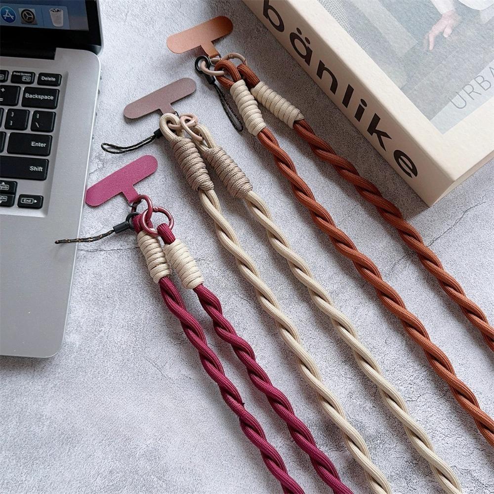 Nylon Twist Strap Phone For iPhone 17 Pro Max Universal Long Crossbody Rope Fits Outdoor Mountaineering Shoulder Neck Strap Rope