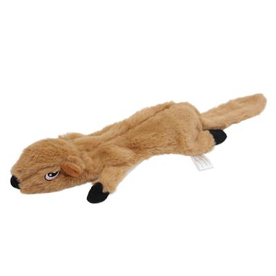 Plush Otter Dog Chew Toy Interactive Squeaky Pet Toy for Small Medium Dogs Molar Cleaning Teeth Toy