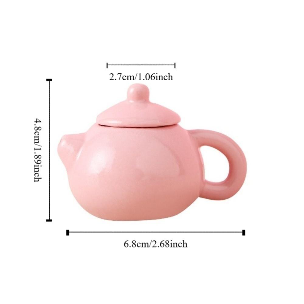 40ml Flower Porcelain Teapot Chinese Style Exquisite Mini Ceramic Teapot Ornaments Home Decoration Traditional