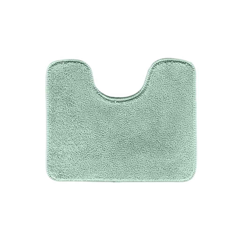 Soft U Shaped Bath Mat Absorbent Microfiber Non Slip Bathroom Rug Contour Toilet Floor Mat Plush Comfort Washable Design
