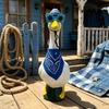 Porch Bird Clothes for 23 Inch Display with Coordinated Hat, Flower Glasses and Scarf for Patio or Entry Display