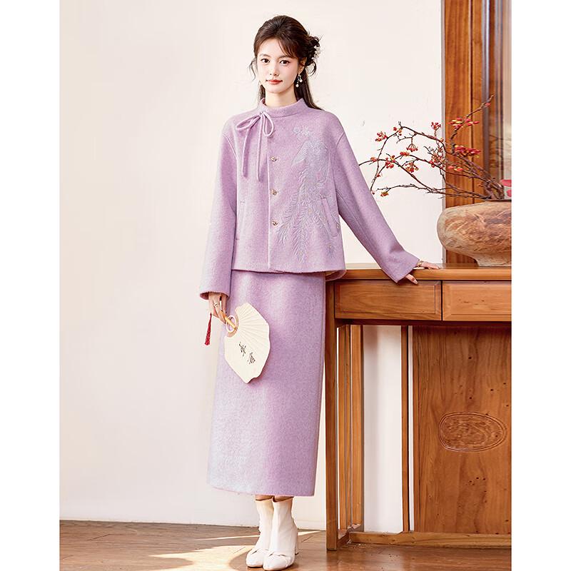Tijdloze Elegantie Dames Nieuwe Chinese Stijl Jas & Rok Set