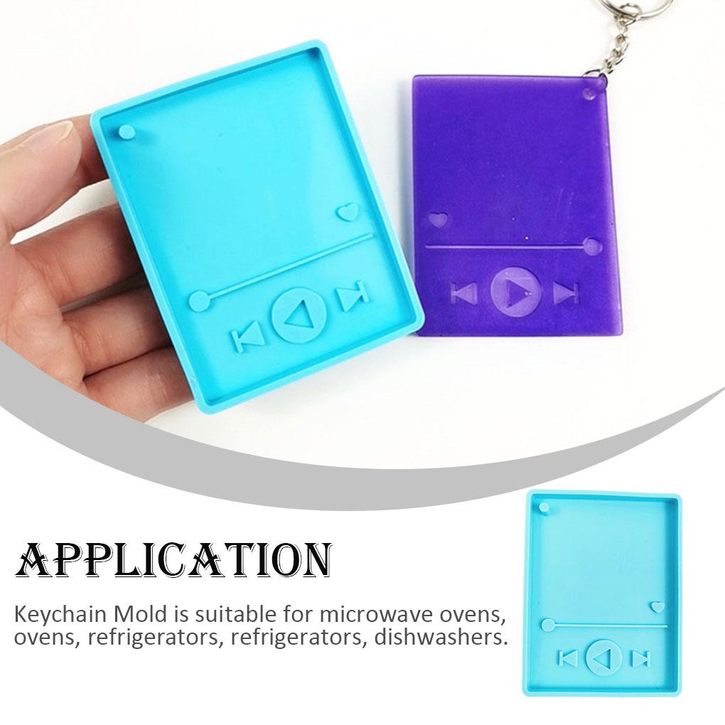 Key Rings Mold Reliable Safe Use Non-stick Silicone Mould Handmade Crafts Cake Decoration Small Pendant Household Supply