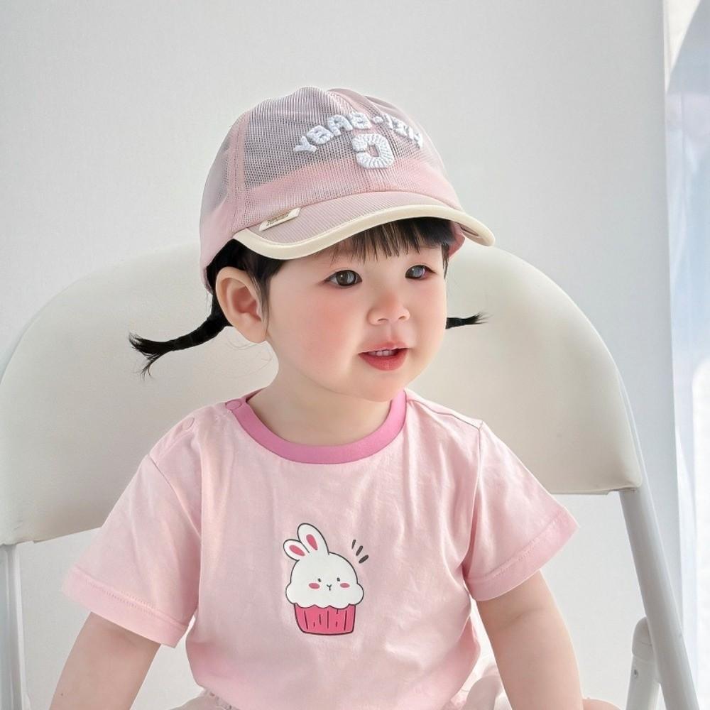 Letter C Baby Baseball Cap Summer Sports Visot Cap Ins Children Peaked Hat Outdoor