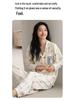 Conjunto de Cardigan de Pijama de Algodão de Manga Longa Plus Size para Mulheres Outono/Inverno 2025