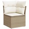 Garden Sofa Set with Cushions 8 Pcs Beige and Cream