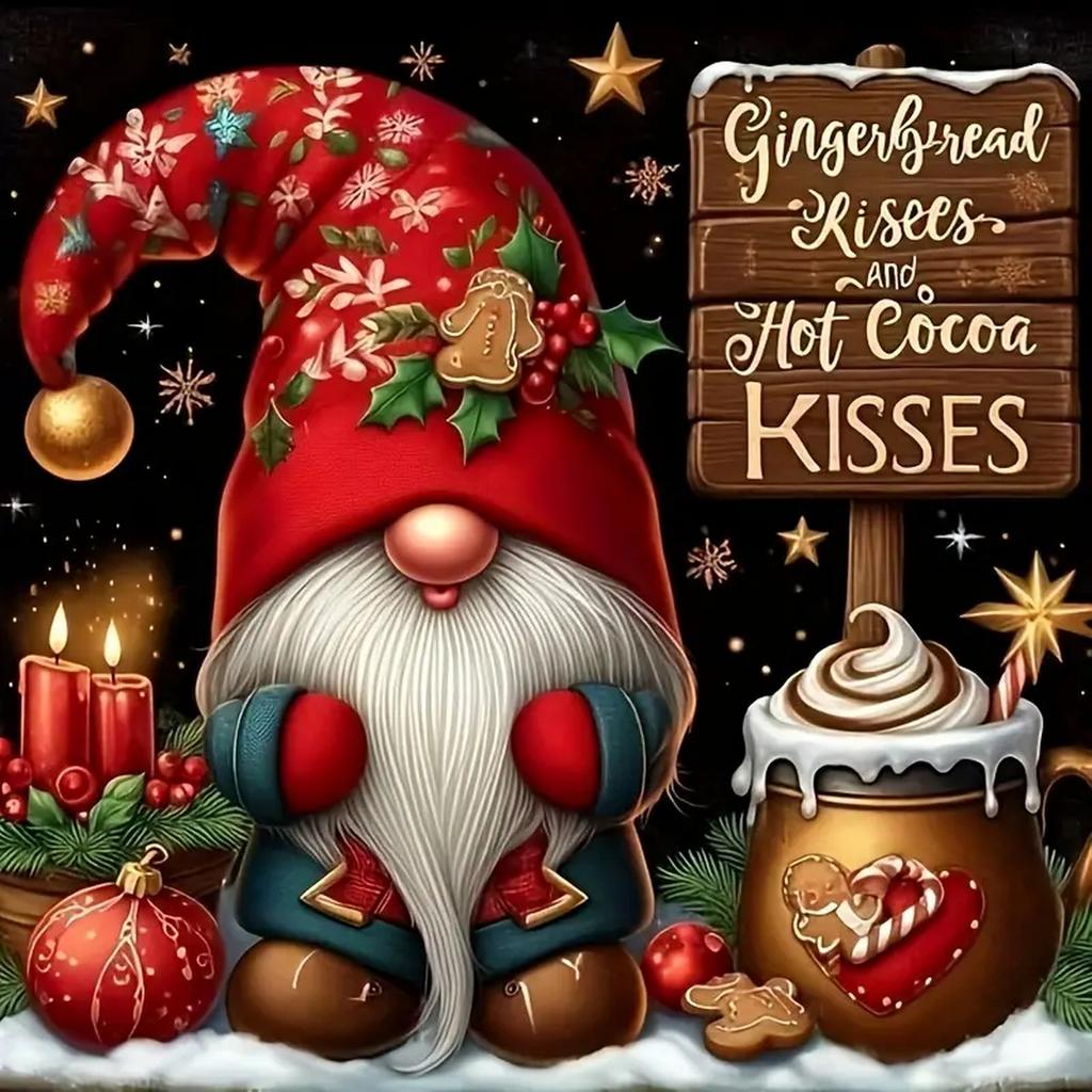 DIY Full Round Diamond Paint Křížový steh Veselé Vánoce Santa Claus Sněhulák Domácí dekorace Umění Diamantová malba 5D Diamantová umělecká malba