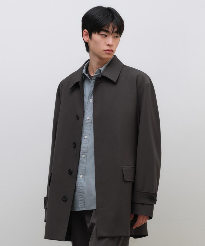 Musinsa Standard [City Workers] Woolish Car Coat [Gunmetal]