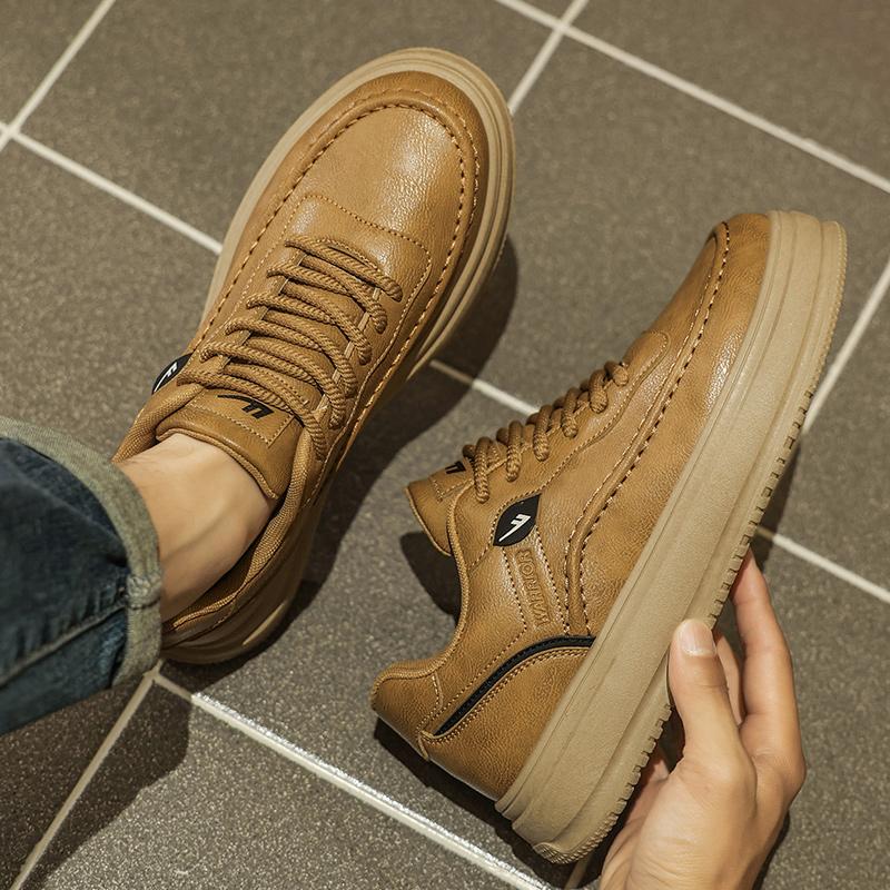 Warrior Fashion Trend Comfortable Versatile Non-Slip Wear-Resistant Height-Increasing Low-Top Casual Shoes Men Casual Shoes WXP(WZ)-242503