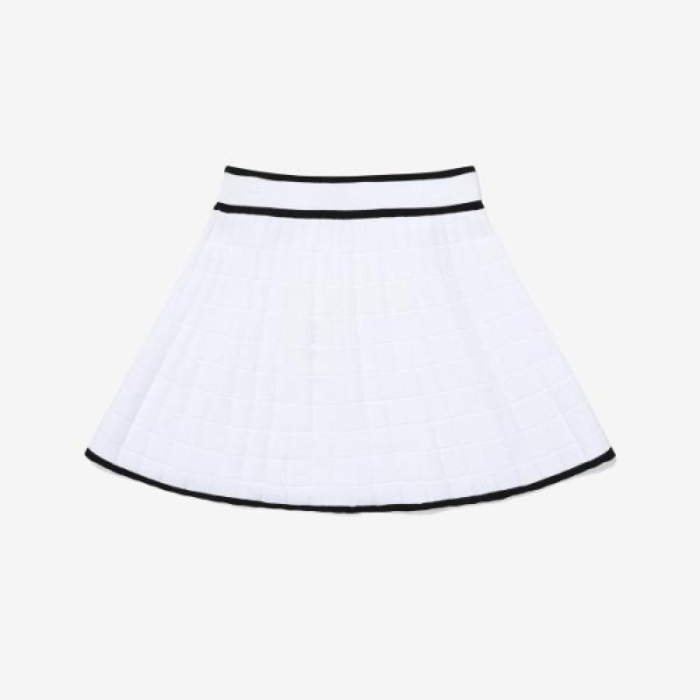 Fila Tennis Check Knit Pleated Skirt  Fs2skg2371fwhi 