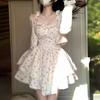White Floral Suspender Dress Female Summer Hottie Sexy Pure Wind Waist Thin Tutu Skirt Sweet and Spicy Wind Skirt