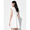PEACEBIRD Women's Cloud Jacquard V-Neck Short Dress