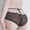 Women's Lace Sheer Bow Low Rise Briefs for Spring Summer
