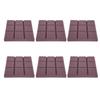 6Pcs Sound Absorption Panels Acoustic Sound Proof High Density Flame Retardant Material(Purple )