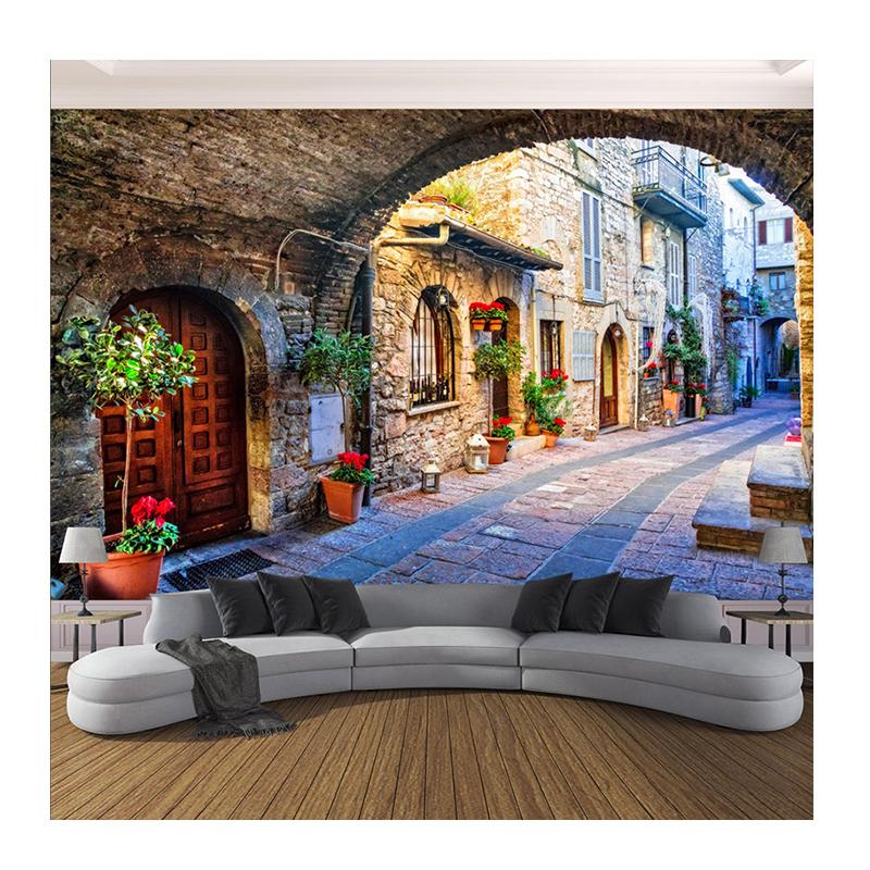 

Обои в европейском стиле, фреска, вид городской улицы, гостиная, спальня, фон для ТВ, дивана, декор для дома, 3D-обои 200 cm(W) x 140 cm(H)