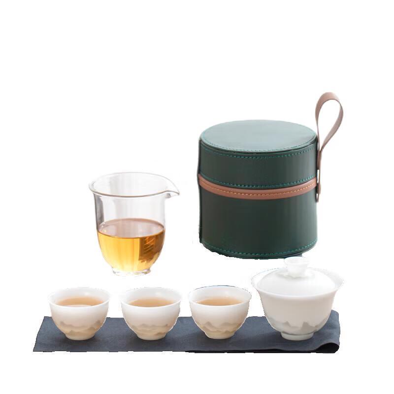 

Nanshan Xiansheng Ink Wash Landscape Ceramic Tea Set