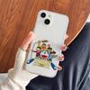 Custodia per Telefono Carina D-Doraemon per iPhone 17 16 15 14 13 12 11 Pro Max 13 12 Antiurto Morbida Trasparente Coque