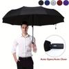 10 Bone Double Layer Automatic Umbrella Clear Umbrella Automatic Folding Umbrella Windproof Reinforcement Thickened Umbrella