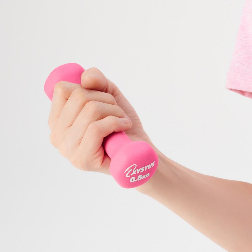 TOEI LIGHT Rubber coat dumbbell 0.5 H9054 0.5kg 2 pieces