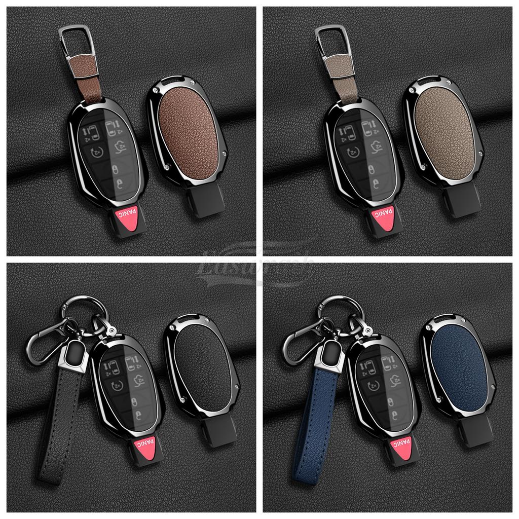 Car Fob Key Case Cover Holder Chain for Jeep Commander Dodge Grand Caravan Chrysler Grand Voyager Town Country for Chrysler 300C