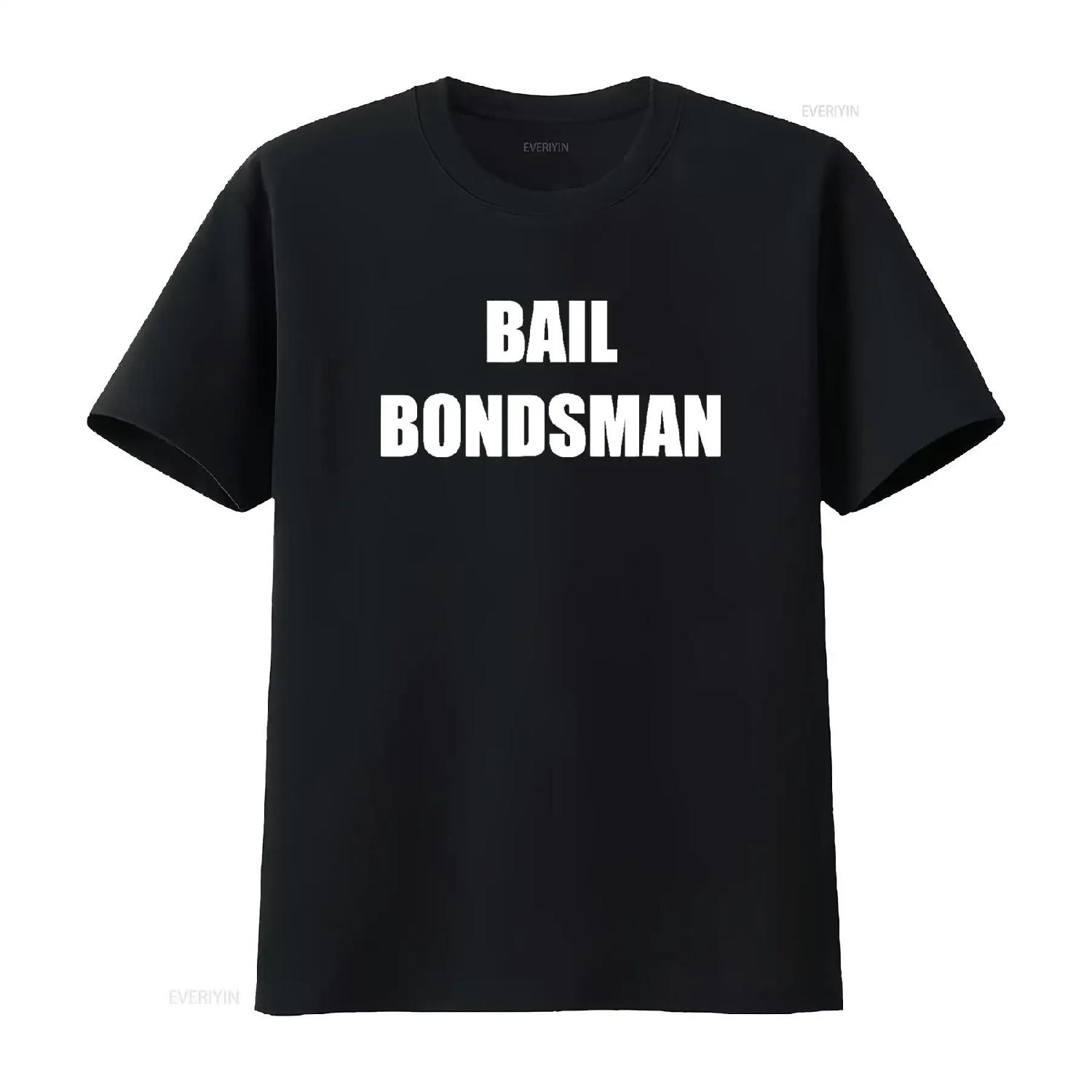 

Bail Bondsman Employees Official Uniform Work T Shirt vintage Washed Stylish fashion streetwear Soft Comfortable Versatile XXXXXL різнокольоровий
