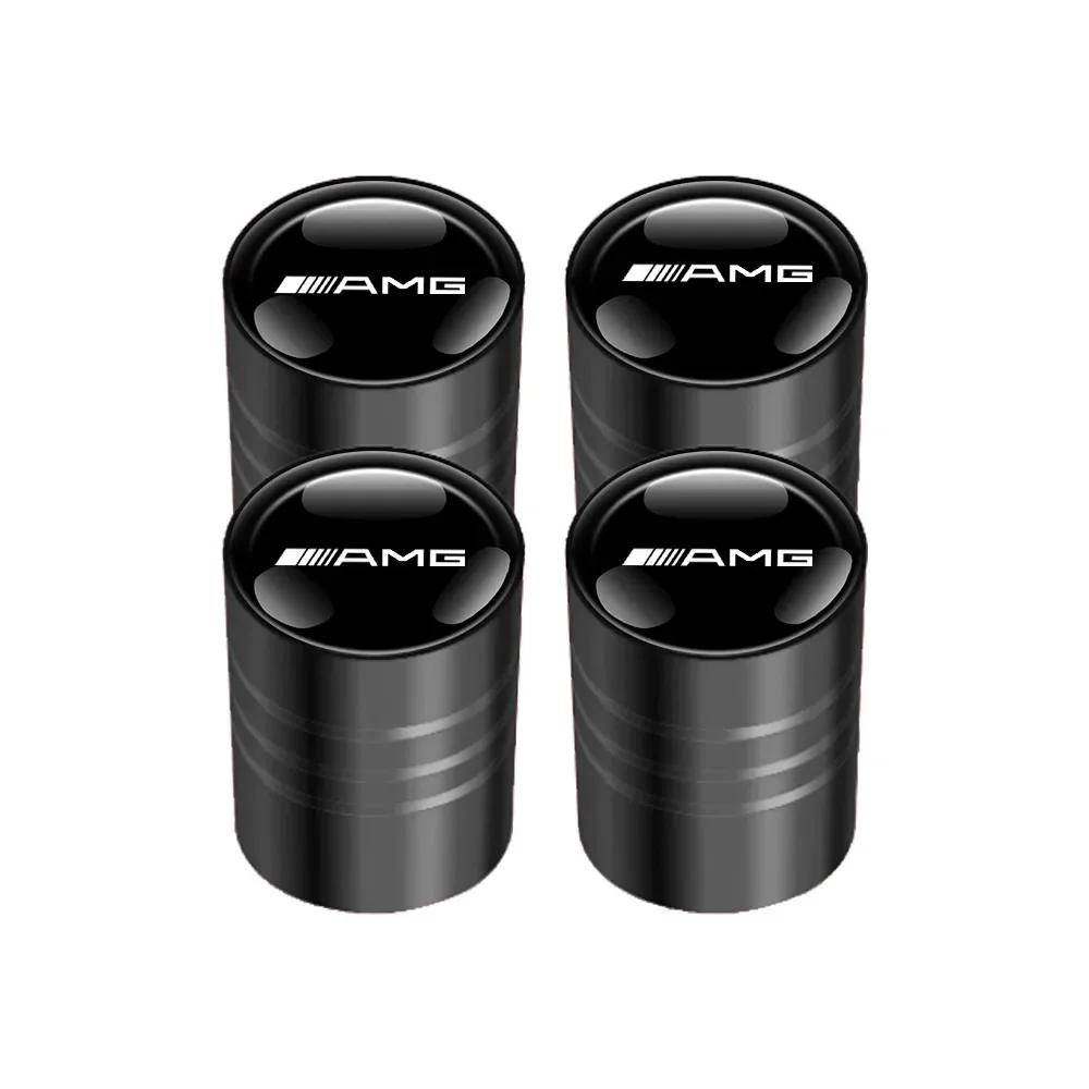 Car Sticker Hot For Benz For AMG Benz 4pcs Car Wheel Tire Valve Caps Air Stem Covers for MERCEDES BENZ W203 W204 W205 W209 W210 