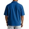 Men's Summer Casual Short-Sleeve Shirt With Collar And Multiple Pockets