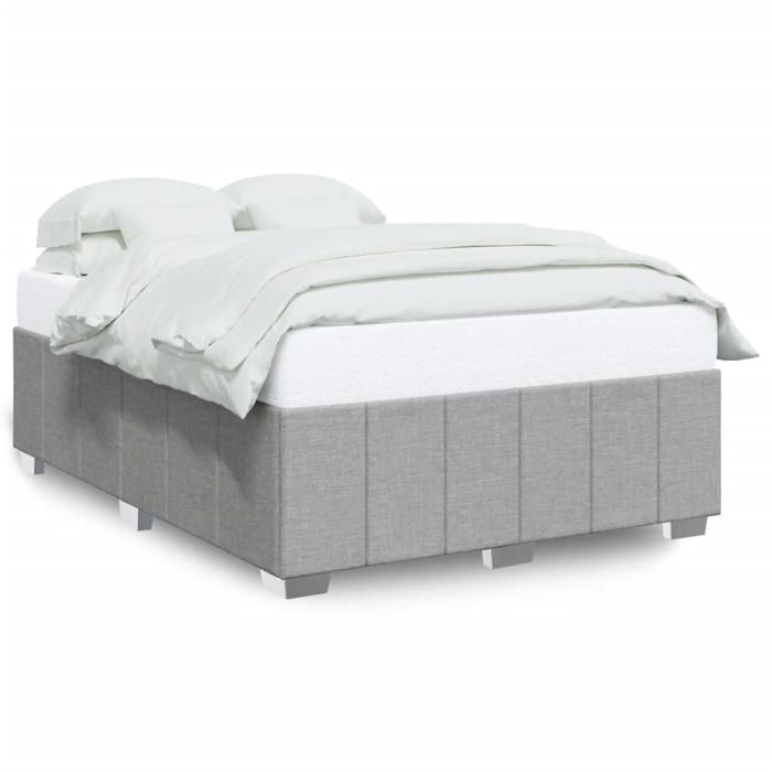 VidaXL Bed Frames Without Mattress Light Grey 160x200 Cm Fabric 3284846