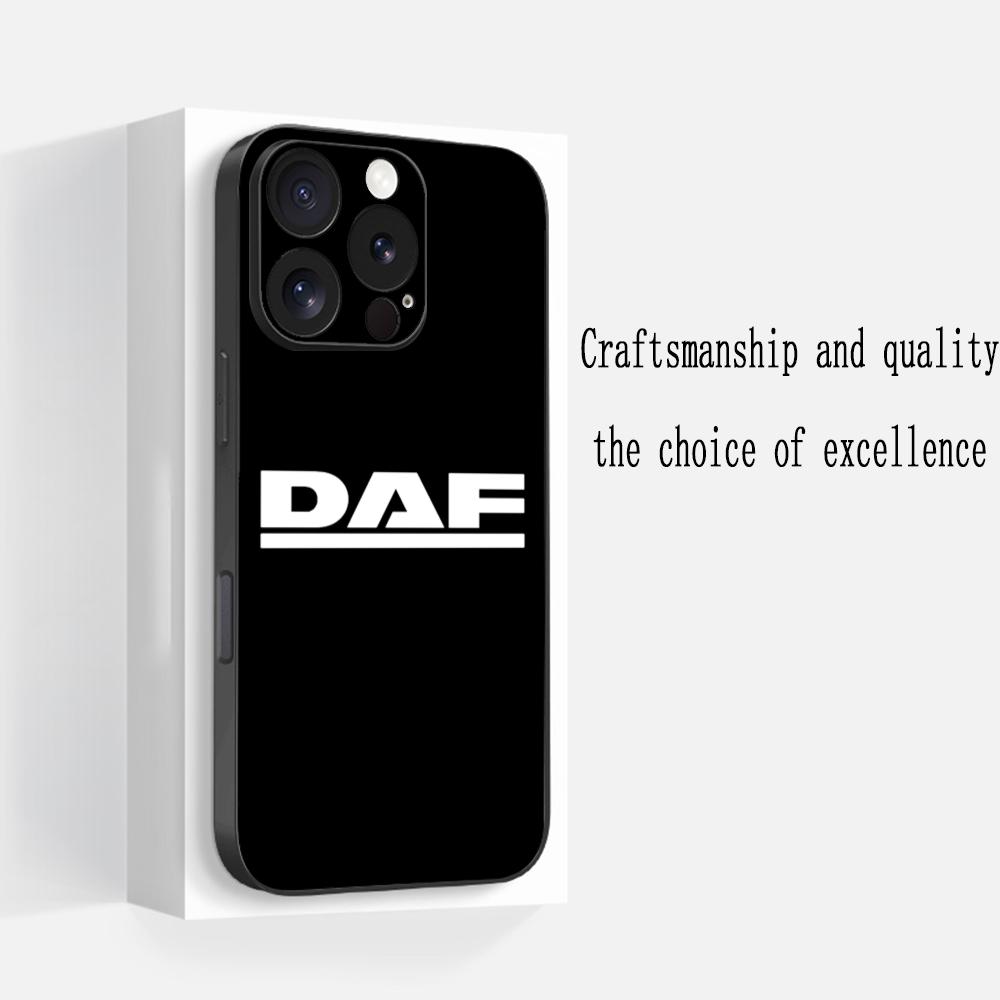 

D-dafs logo car logo fashion pattern Phone Case For iPhone 17 16 e 15 14 13 12 Plus Mini Pro Max Soft black Shockproof Cover iPhone 14