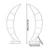 Wedding Arch Stand 2 Pack White 2 Meters Polygonal Wedding Stand Carbon Steel Support for Wedding Decoration Party Event