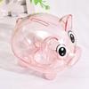 1PC Collectible Saving Box Reusable Coin Money Cash Transparent Money Box For Gift Kids Pig Figure Ornament Storage Bank