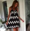 Wavy Fringe Strap Dress Women's Strap Dress New Women Fashion Short Sleeve Blouse Ladies Dress