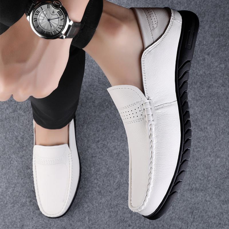 Minimalist Designer Style Elegant Loafers Handmade Footwear Office Wedding Groomsmen Driving Comfortable Genuine Leather Shoes