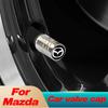 4pcs New Metal Wheel Tire Valve Caps Stem Case Accessories For 3 5 6 323 626 CX-3 CX-4 CX-5 CX-7 CX-9 Axela 6 RX8 7 MX3