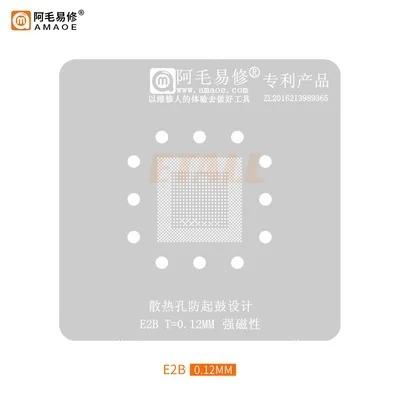 

Amaoee 0.20mm BIRNE BGA64 Car Key Memory Chip Balls Reballing Stencil Easy Repair DJI UAV E2B CPU Steel Mesh Repair Tools