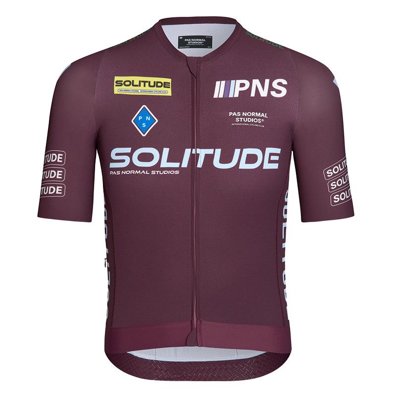 Maillot de cyclisme haute élasticité PNS Elite pour hommes et femmes - Manches courtes pour cyclisme sur route professionnel