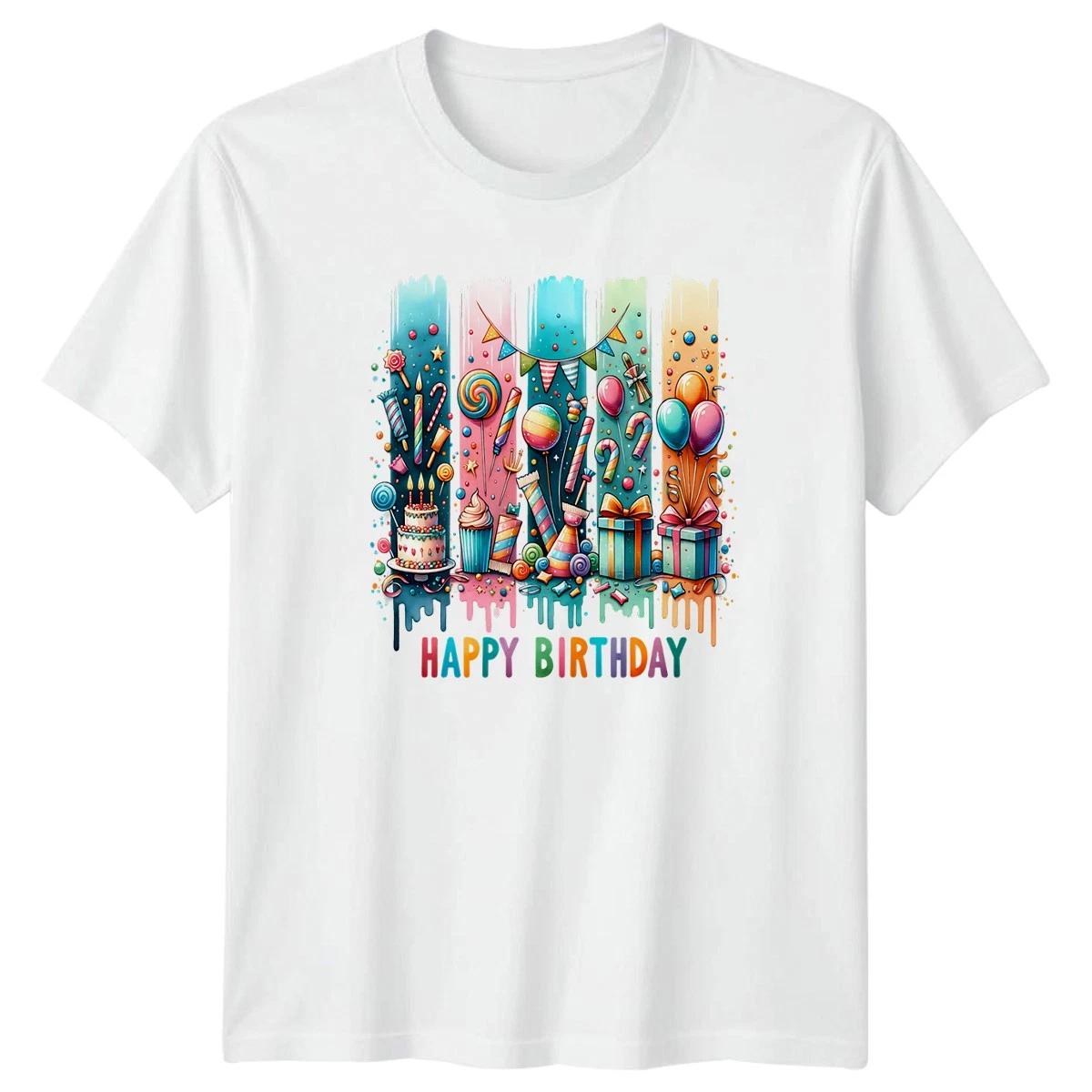 Happy Birthday Holidays Celebration Mens T-Shirt Womens Tee Graphic Party S