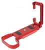 INPON L-Shaped Quick Release Bracket for FUJIFILM X-S20, Arca-Swiss Compatible, 1/4" Screw, Hex Wrench Included, Red