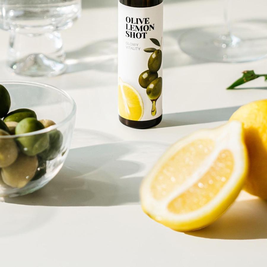 LATIB Oliven Zitrone Shot Natürliches Antioxidans Gesundheitsgetränk 3 Stück