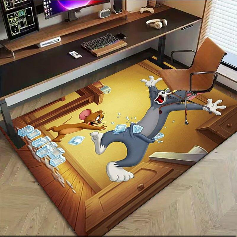 

Tom and Jerry Ice Cube Fun Game Poster PrintOffice Mat Home Decor Gift For Halloween & Christmas LD37 160cm by 200cm