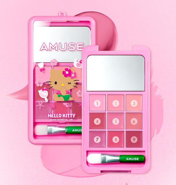 AMUSE x Hello Kitty Limited Lip & Cheek Palette – K-Beauty Exclusive
